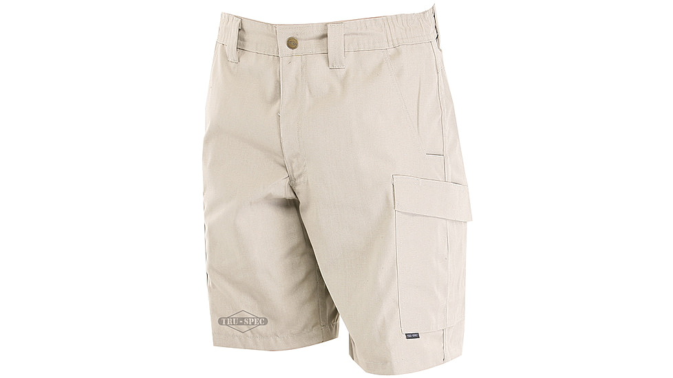 Tru-Spec Simply Tactical Khaki Poly Cotton Rip Stop Shorts with Cargo Pocket, 46 4233011
