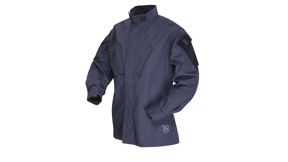 Tru-Spec TAC T.R.U.Shirts 50/50 Nylon/Cotton Rip-Stop, Navy, Medium Regular 1387004