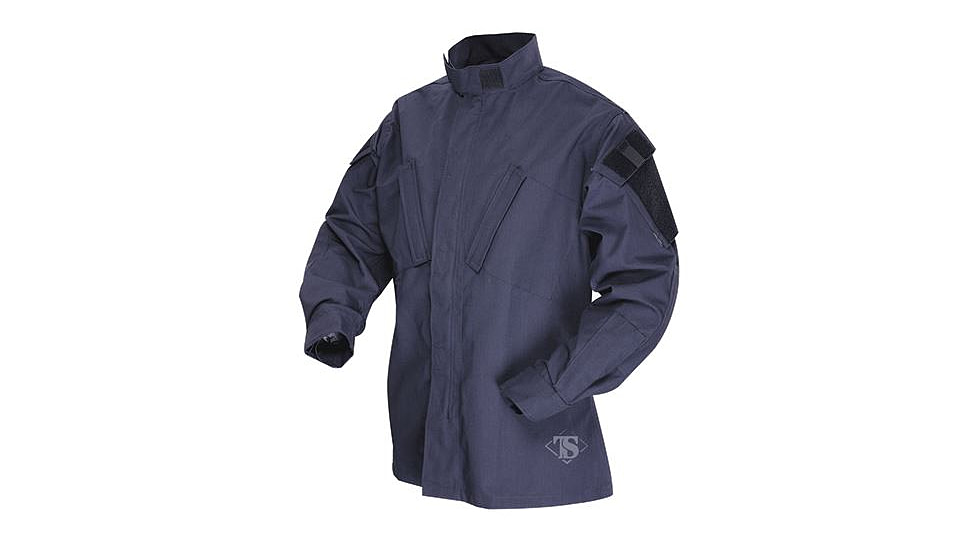 Tru-Spec 1387002: TAC T.R.U.Shirts 50/50 Nylon/Cotton Rip-Stop, Navy, XSmall Regular