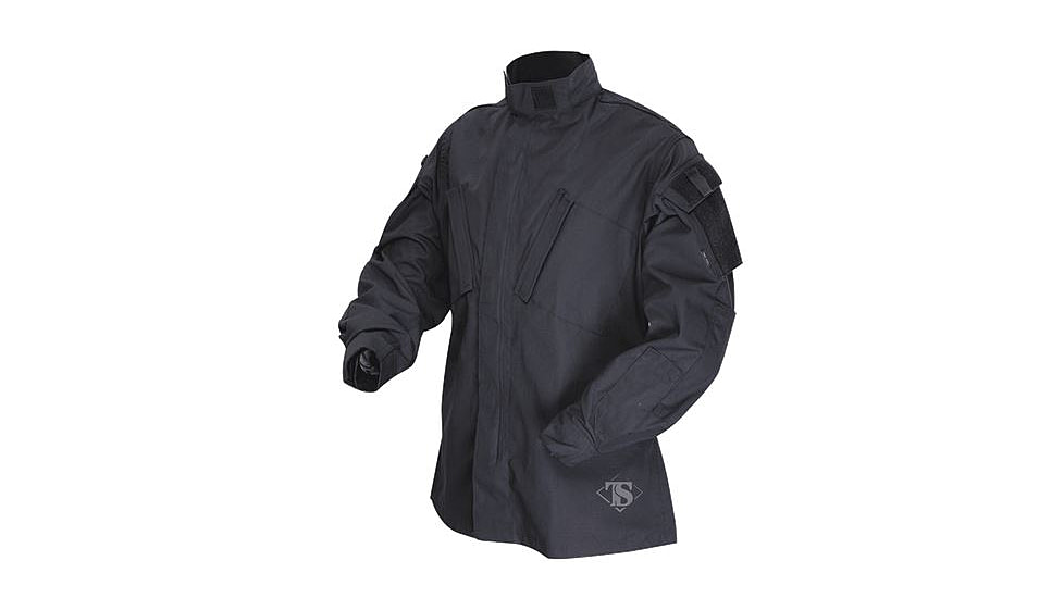 Tru-Spec 1386002: TAC T.R.U.Shirts 50/50 Nylon/Cotton Rip-Stop, Black, XSmall Regular