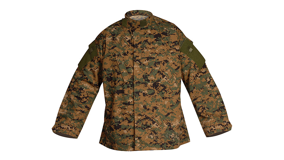Tru-Spec Tactical Response Shirt DIGITAL W/P P/C R/S, Extra Small Reg. 1267002