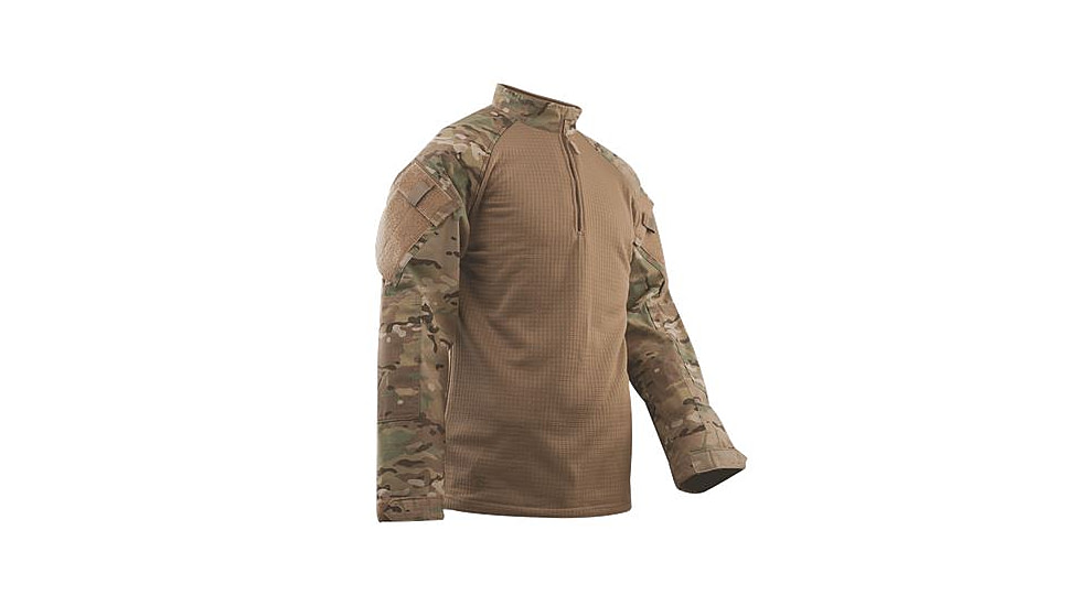 Tru-Spec 2592008: T.R.U. 1/4 Zip Winter Combat Shirt 65/35 Polyester/Cotton Rip-Stop, Multicam, 3XLarge Regular
