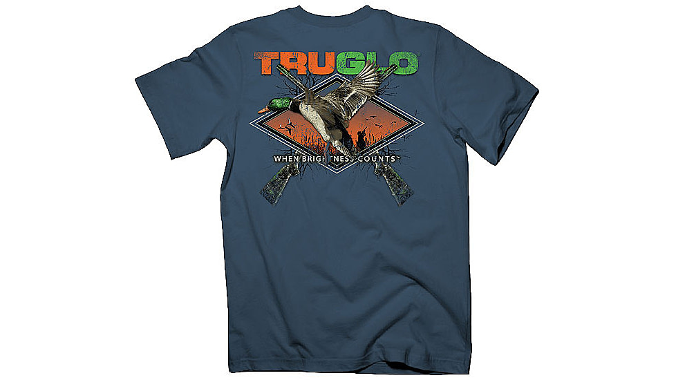 TruGlo Shirt Duck Ss Indigo Large - TG999T1L