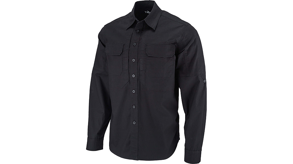 TRYBE Tactical Ultra Utility Long Sleeve Tactical Shirt - Mens, Black, L, UULSTSBK-L