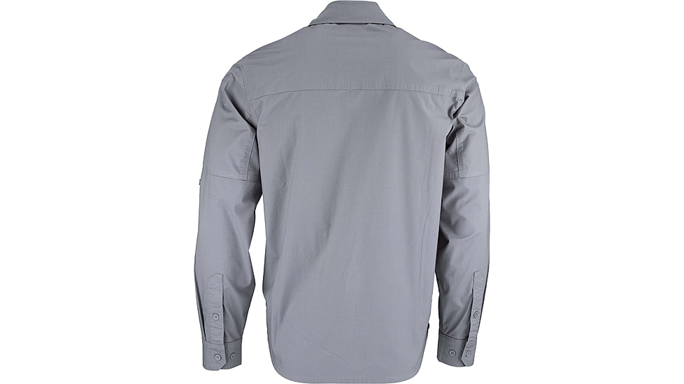 TRYBE Tactical Ultra Utility Long Sleeve Tactical Shirt - Mens, Gray, M, UULSTSGRY-M