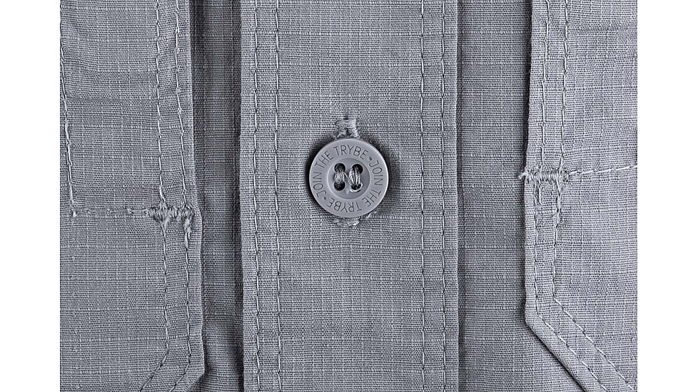 TRYBE Tactical Ultra Utility Long Sleeve Tactical Shirt - Mens, Gray, M, UULSTSGRY-M