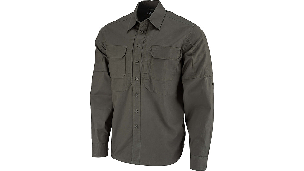 TRYBE Tactical Ultra Utility Long Sleeve Tactical Shirt - Mens, Olive Drab Green, M, UULSTSODG-M
