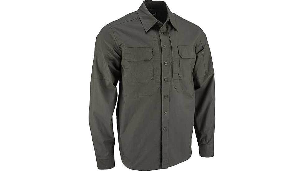 TRYBE Tactical Ultra Utility Long Sleeve Tactical Shirt - Mens, Olive Drab Green, M, UULSTSODG-M