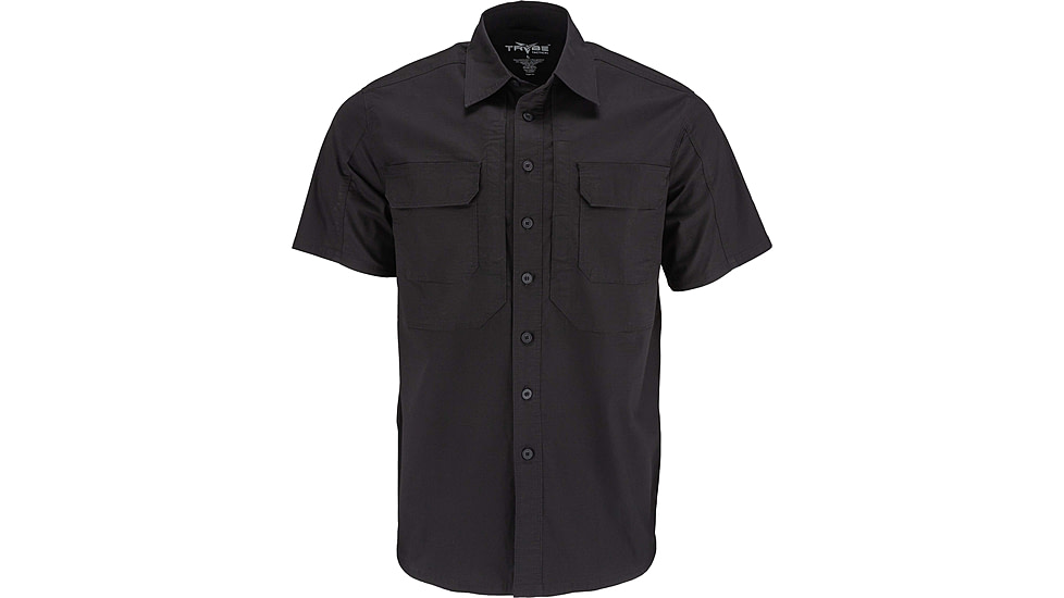 TRYBE Tactical Ultra Utility Short Sleeve Tactical Shirt - Mens, Black, M, UUSSTSBK-M