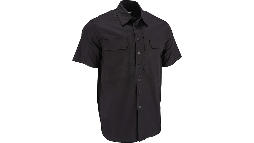 TRYBE Tactical Ultra Utility Short Sleeve Tactical Shirt - Mens, Black, M, UUSSTSBK-M