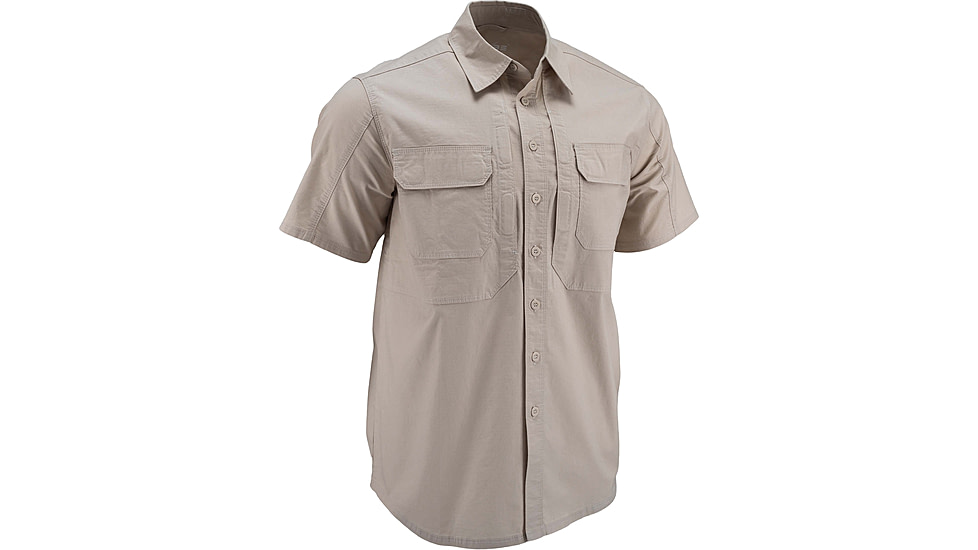 TRYBE Tactical Ultra Utility Short Sleeve Tactical Shirt - Mens, Desert Tan, M, UUSSTSDT-M