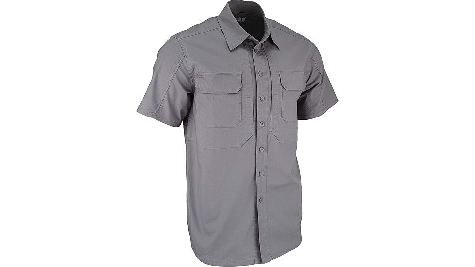 TRYBE Tactical Ultra Utility Short Sleeve Tactical Shirt - Mens, Gray, L, UUSSTSGRY-L