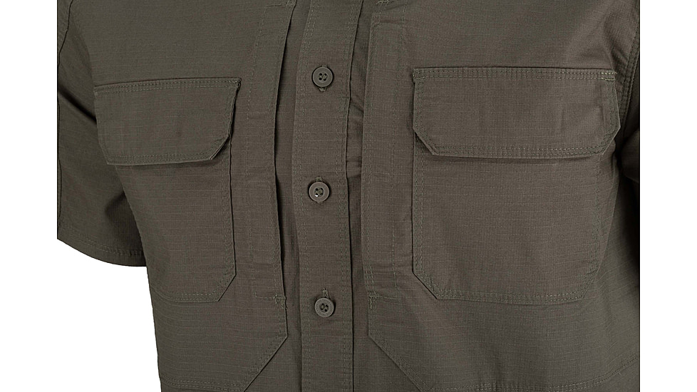 TRYBE Tactical Ultra Utility Short Sleeve Tactical Shirt - Mens, Olive Drab Green, S, UUSSTSODG-S