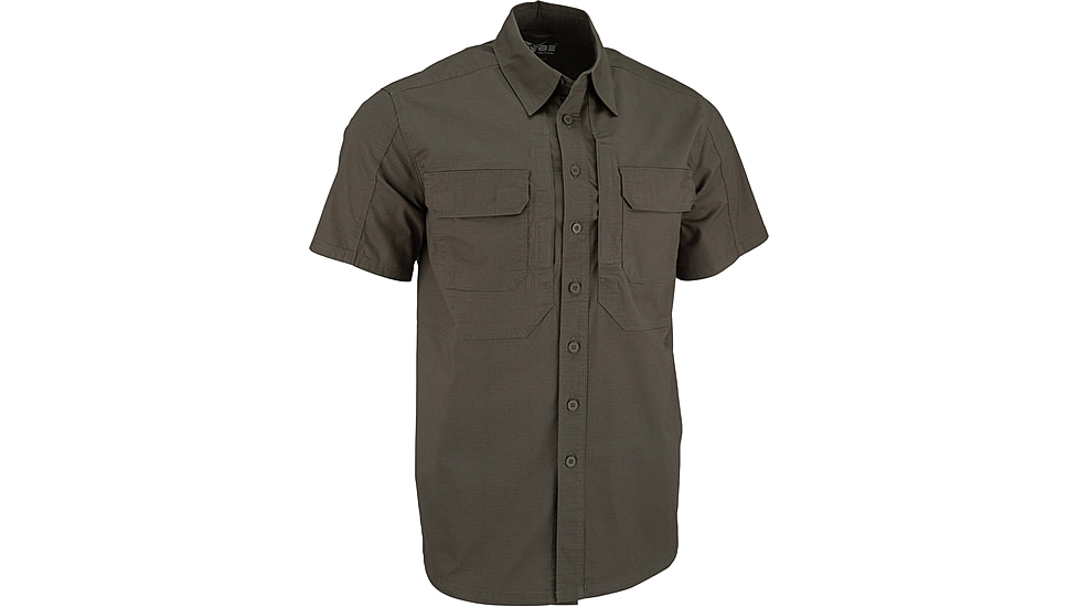 TRYBE Tactical Ultra Utility Short Sleeve Tactical Shirt - Mens, Olive Drab Green, S, UUSSTSODG-S