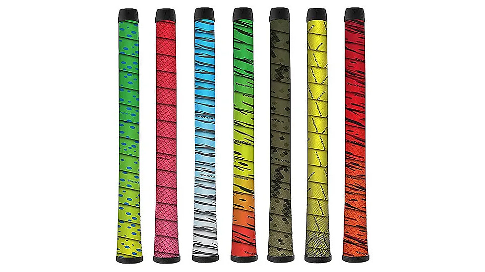 Twin Tack Pro Fishing Grips, Baby Bass, Firetiger, Mahi, Red Craw, Samuri Fade, Snapper
