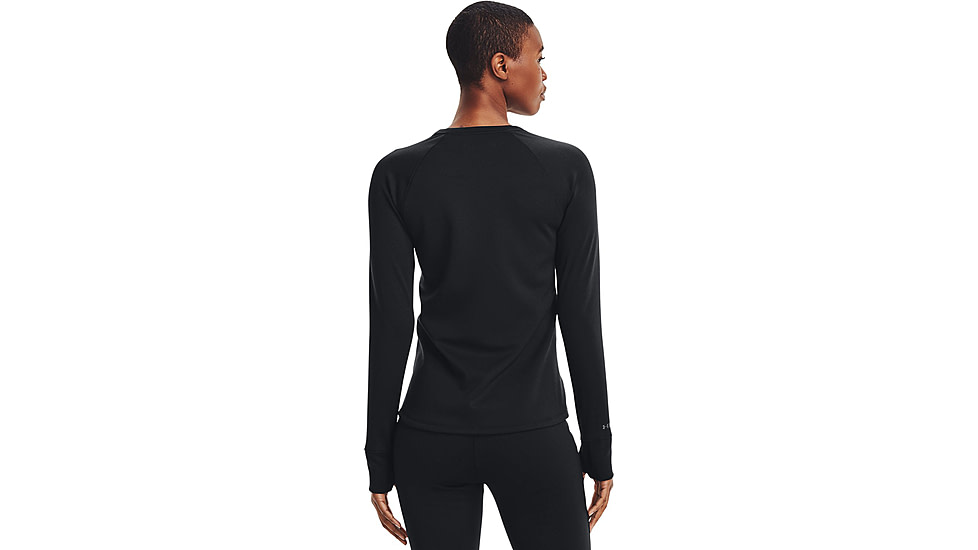 Under Armour ColdGear Base 4.0 Crew - Womens, Black, Extra Small, 1353351001XS