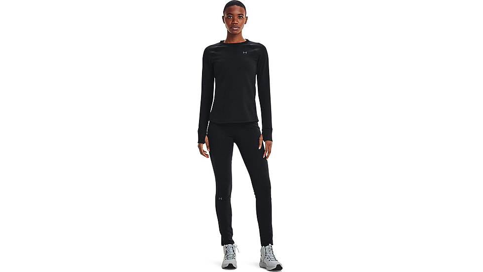 Under Armour ColdGear Base 4.0 Crew - Womens, Black, Extra Small, 1353351001XS