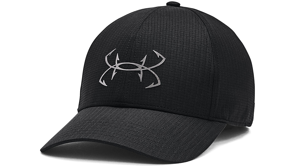 Under Armour Iso-Chill Armourvent Fish Adjustable Cap - Mens, Black, OSFM, 1369811001OSFM