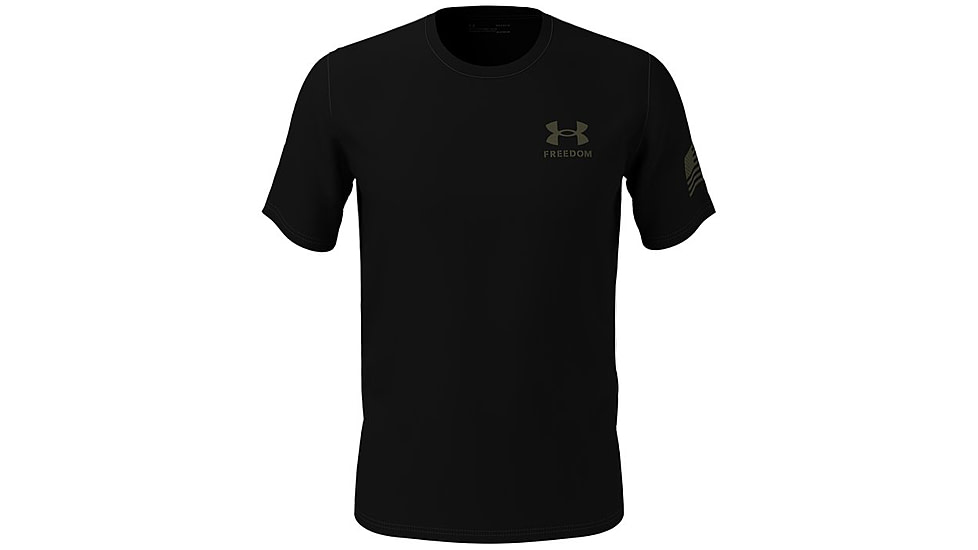 Under Armour New Freedom Flag T-Shirt - Mens, Black / Marine OD Green, 3XL, 13708100043X
