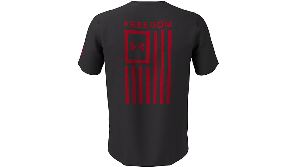 Under Armour Freedom Flag T-Shirt - Men's, Charcoal Medium Heather, 2XL, 13708100192X