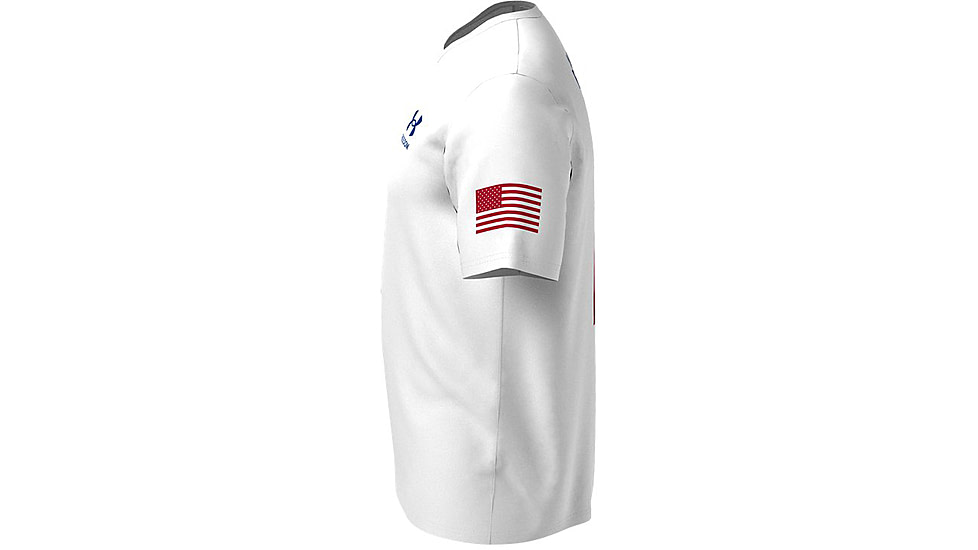 Under Armour New Freedom Flag T-Shirt - Mens, White / Royal, 3XL, 13708101013X