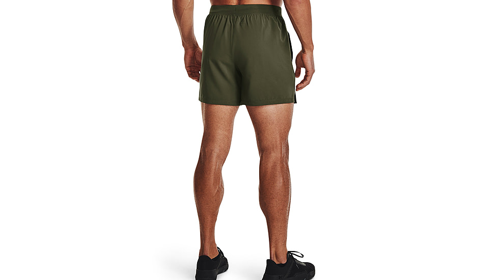 Under Armour Tac Academy Shorts - Mens, 5in, Marine OD Green, Large, 1373669390LG