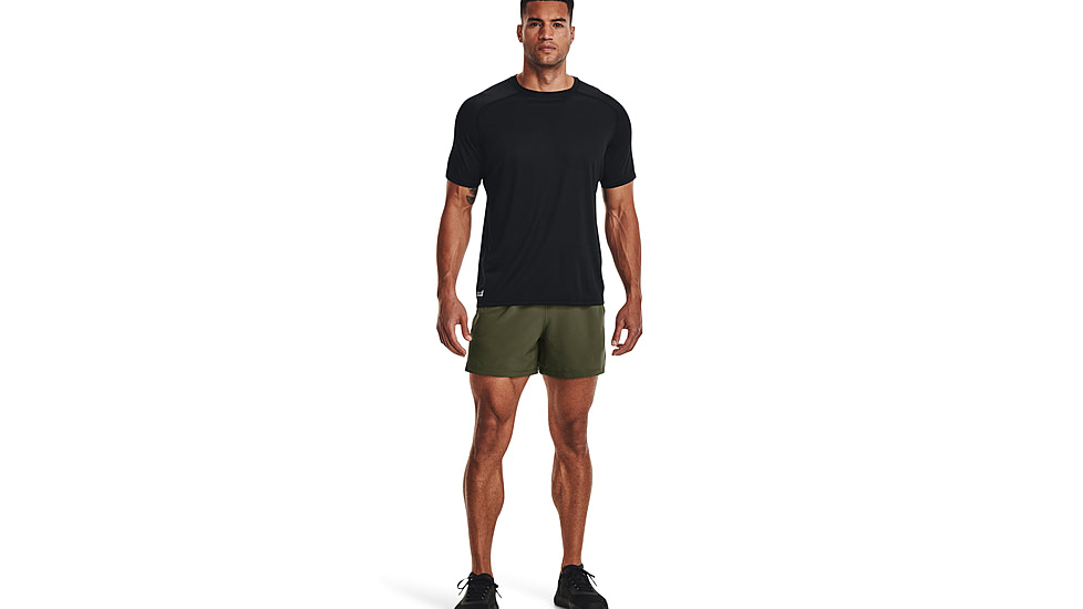 Under Armour Tac Academy Shorts - Mens, 5in, Marine OD Green, Large, 1373669390LG