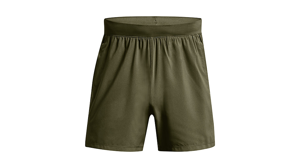 Under Armour Tac Academy Shorts - Mens, 5in, Marine OD Green, Large, 1373669390LG