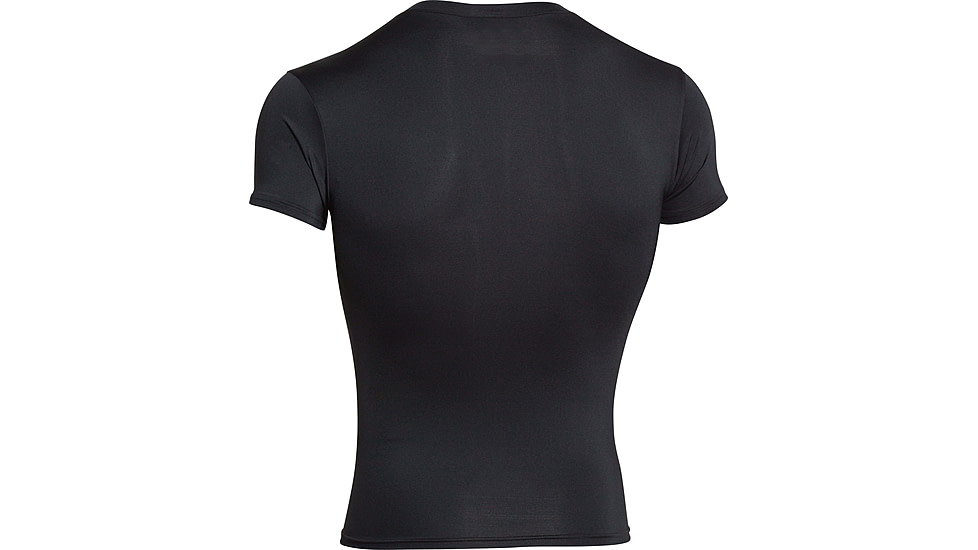 Under Armour Tactical HeatGear Compression V-Neck T-Shirt - Mens, Black, Large, 1216010001LG