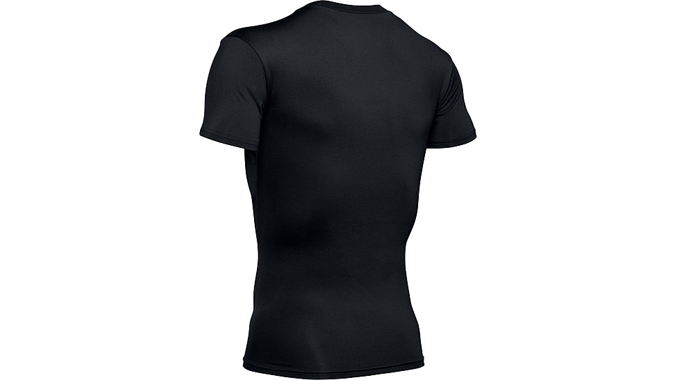 Under Armour Tactical HeatGear Compression V-Neck T-Shirt - Mens, Black, Large, 1216010001LG