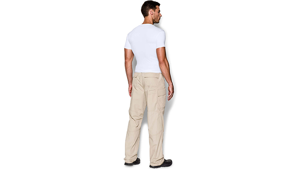 Under Armour Tactical HeatGear Compression V-Neck T-Shirt - Mens, White, 3X-Large, 12160101003X