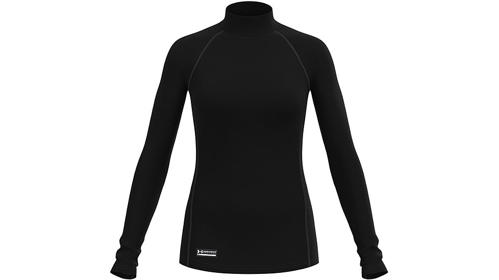 Under Armour Tac Mock CGI Base - Women's, Black, Large, 1365393001LG