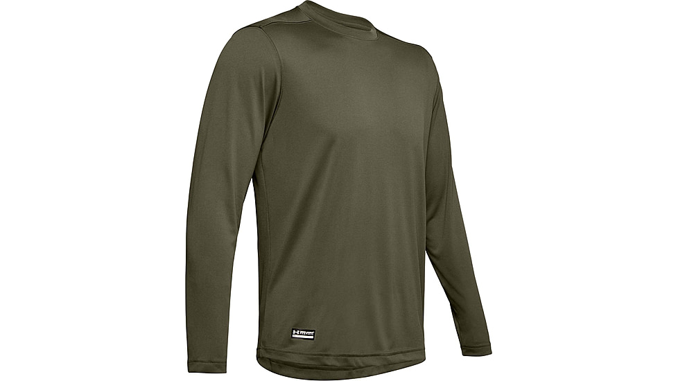 Under Armour Tactical UA Tech Long Sleeve T-Shirt - Mens, Marine OD Green, Large, 1248196390LG