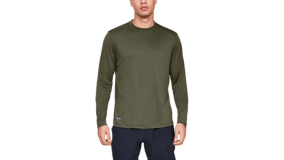 Under Armour Tactical UA Tech Long Sleeve T-Shirt - Mens, Marine OD Green, Large, 1248196390LG