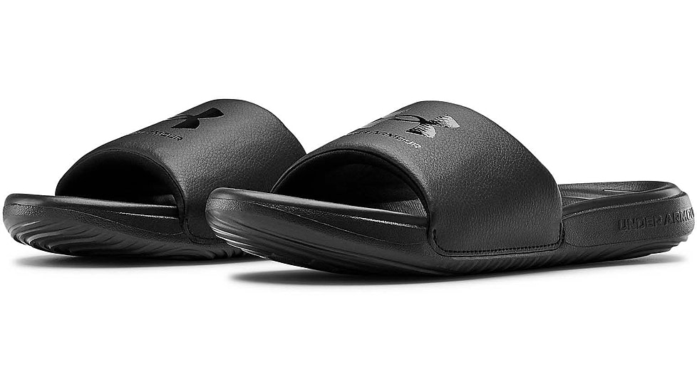 Under Armour UA Ansa Fix Sandal - Womens, Black/Black/Black, 11, 302377200511