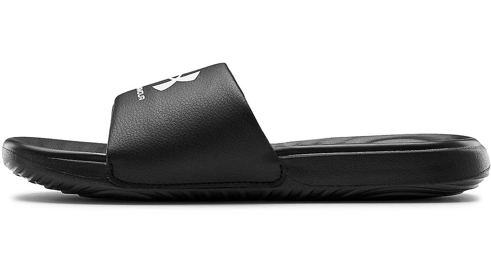 Under Armour UA Ansa Fix Sandal - Womens, Black/Black/White, 8, 30237720048