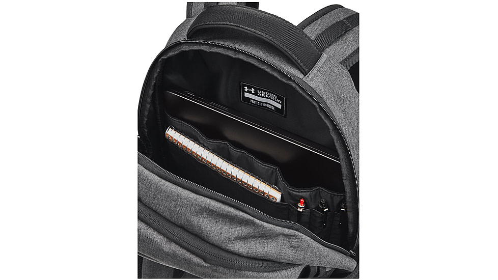 Under Armour Ua Hustle 6.0 Backpack, Black Full Heather/black - 1384672005OSFM