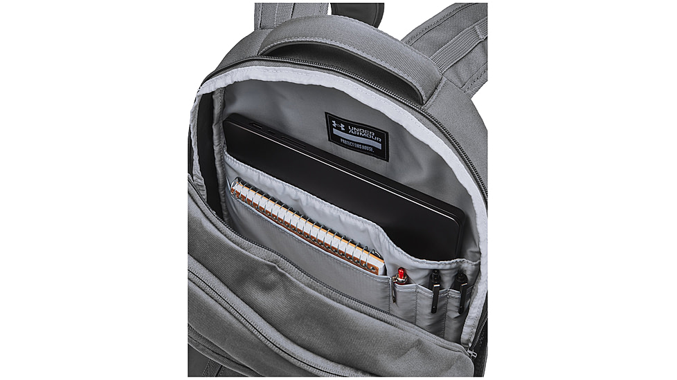 Under Armour Ua Hustle 6.0 Backpack, Castlerock/steel - 1384672025OSFM