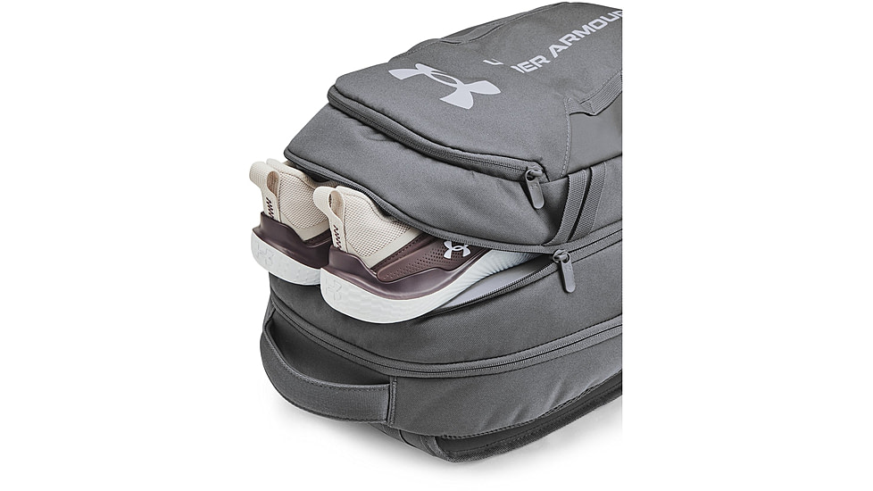 Under Armour Ua Hustle 6.0 Backpack, Castlerock/steel - 1384672025OSFM