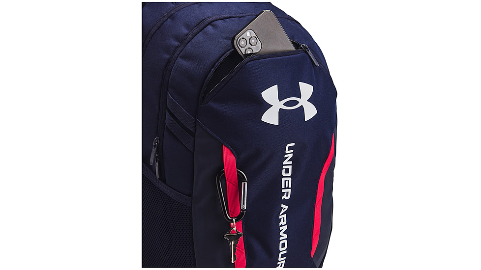 Under Armour Ua Hustle 6.0 Backpack, Midnight Navy/midnight Navy/white - 1384672412OSFM