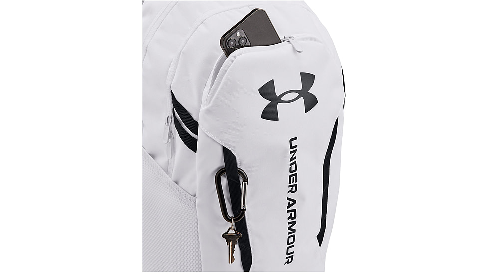 Under Armour Ua Hustle 6.0 Backpack, White/white/black - 1384672100OSFM