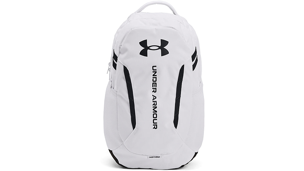 Under Armour Ua Hustle 6.0 Backpack, White/white/black - 1384672100OSFM