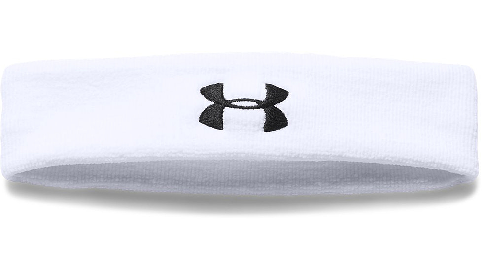 Under Armour UA Performance Headband, White, One Size Fits All, 1276990100OSFA