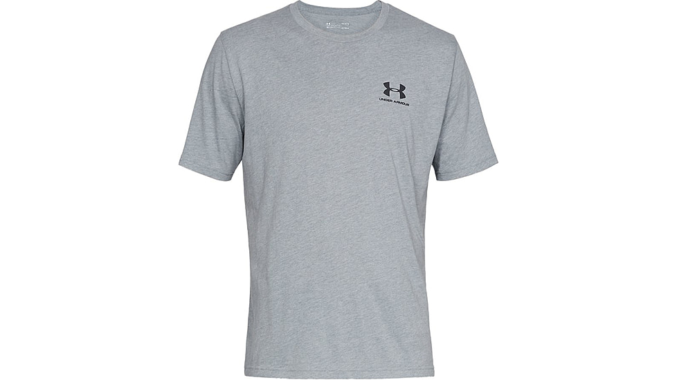 Under Armour UA Sportstyle Left Chest T-Shirt - Mens, Steel Light Heather, 3X-Large, 13267990363XL
