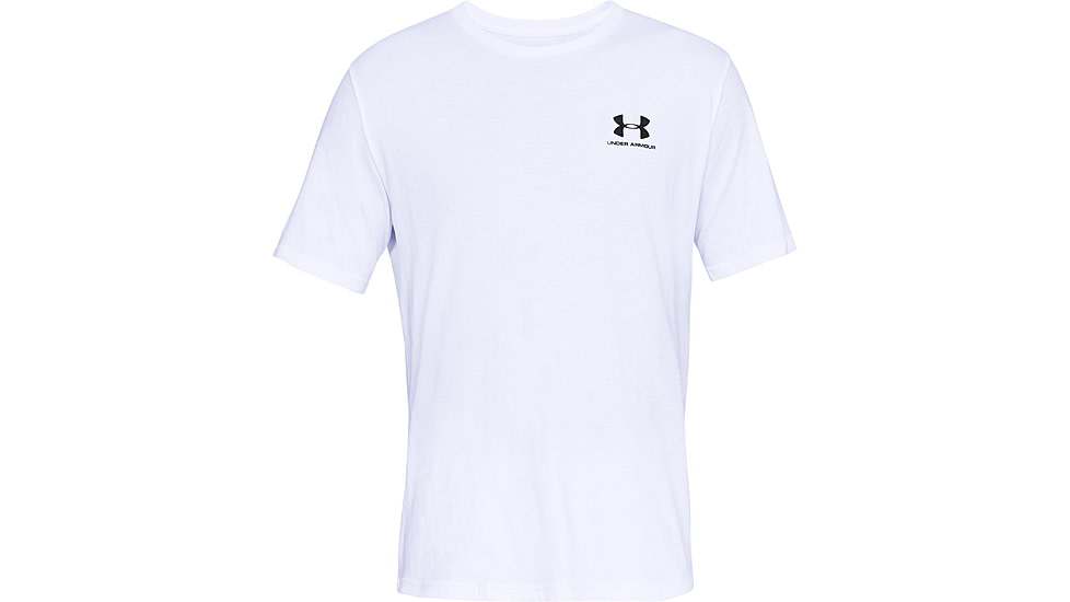 Under Armour UA Sportstyle Left Chest T-Shirt - Mens, White, X-Large, 1326799100XL