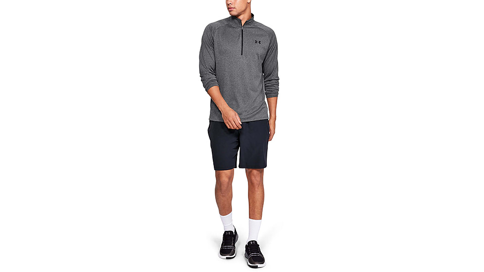Under Armour UA Tech 1/2 Zip Long Sleeve Shirt - Mens, Carbon Heather, 3X-Large, 13284950903X