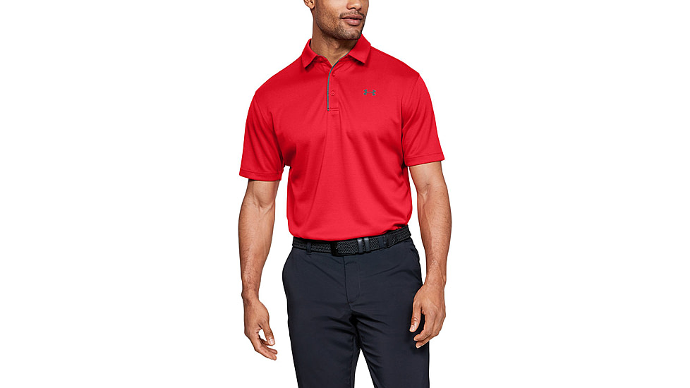 Under Armour UA Tech Polo - Mens, Red, 2X-Large, 12901406002X