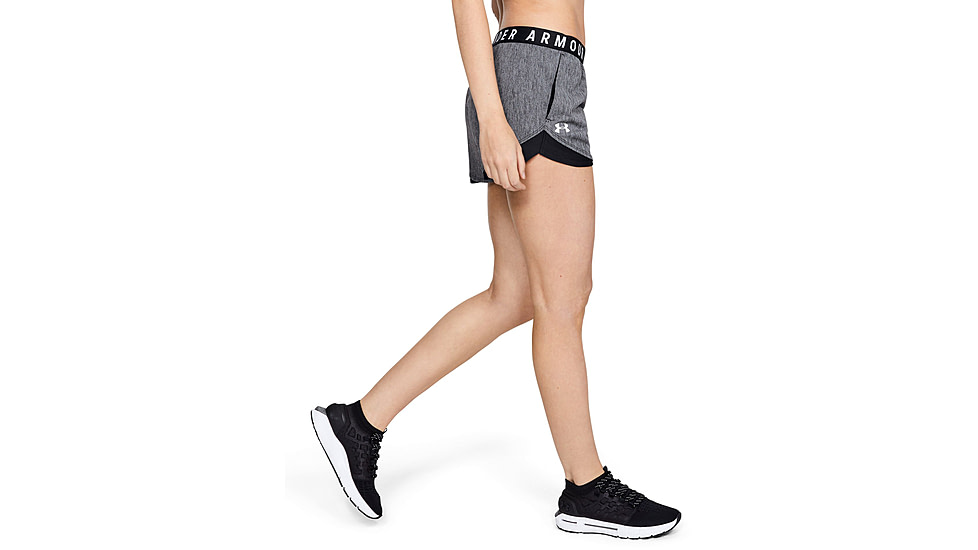 Under Armour Womens Ua Play Up Shorts 3.0 Twist, Black - 1349125001LG