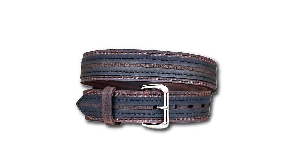 VersaCarry Underground Premium Double Ply Belt, Water Buffalo Leather, Black/Distressed Brown, 36 inches 503/36-1
