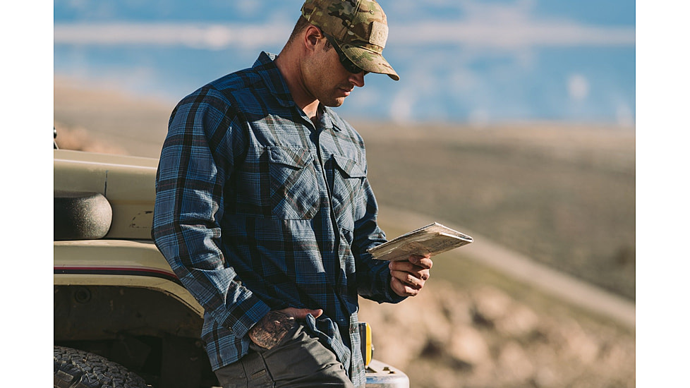 Vertx Canyon River Flannel - Mens, Blue Ridge Plaid, 2XL, F1 VTX1500 BLRP 2XL